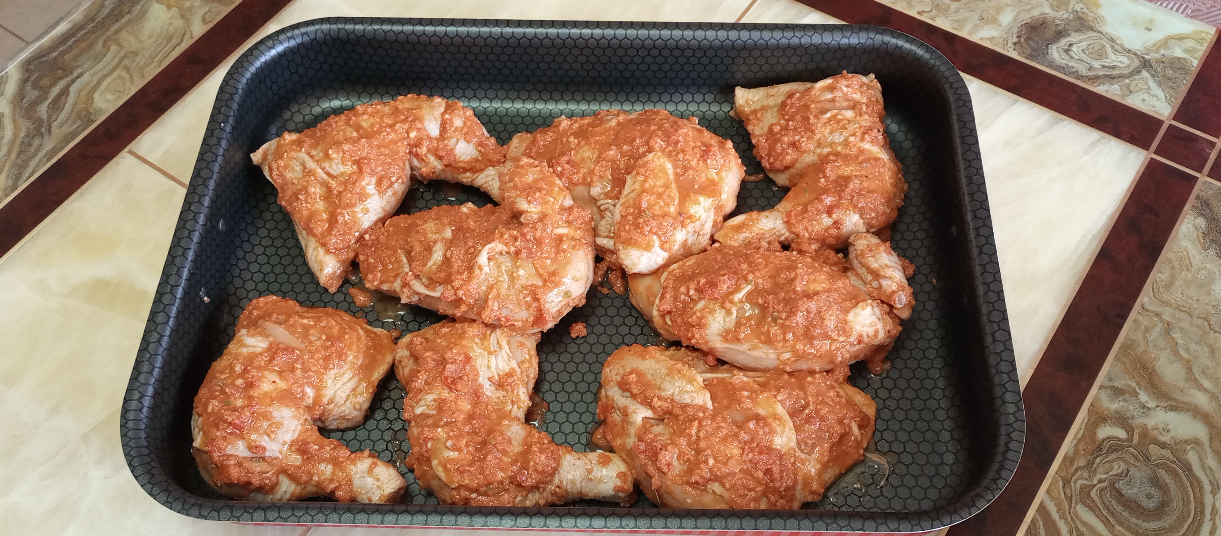 دجاج بالتتبيلة التركية