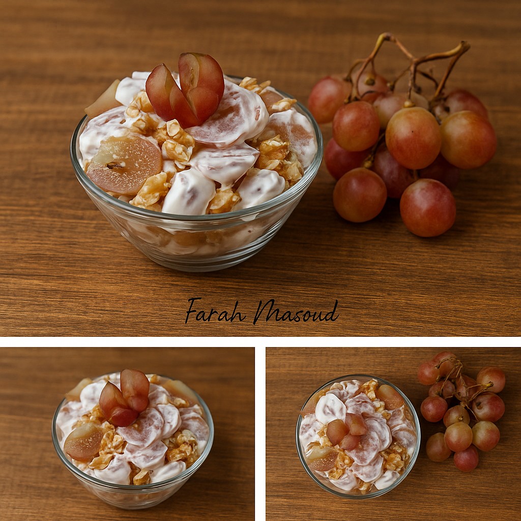 سلطة عنب كريمية